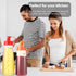 2 Pack Wide Mouth Condiment Squeeze Bottle, 300ml Empty Reusable Bottles for Honey, Batter, Catsup, Baking
