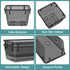 WOWBOX 6 PCS Clear Plastic Drawer Organizer Set, Desk Drawer Divider Organizers for Makeup, Jewelry, Gadgets, Black