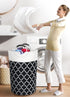 Large Laundry Basket Hamper Bag, Collapsible Tall with Handles, Waterproof Storage for College Dorm, Family (Black) 115L