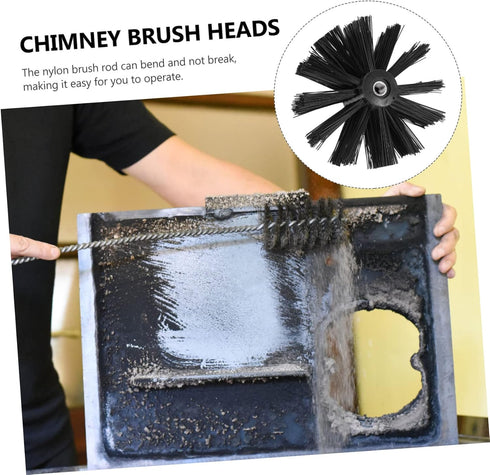 2pcs Chimney Brush Dryer Vent Cleaner Drill Attachment Duct Brush Replacement Vent Brush Dryer Duct Brush Cleaning Tools Vent Lint Sweeping Tool Plastic air Duct Ventilation by SEWOART
