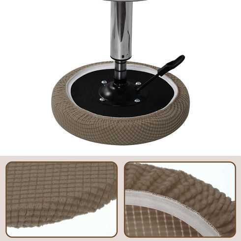 uxcell Stool Covers Round, Round Bar Stool Covers with Elastic Bands Round Seat Cushions for Chairs Stool Slipcovers