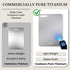 2026 15"L 11"W Titanium Cutting Board for Kitchen - New Upgraded x Pure Titanium Double-sided Cutting Boards, Hygiene