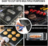 Oven Liners for Bottom of Oven, 23.6x15.7 Inch Heavy Duty Non-stick Reusable Mat for Gas Electric Oven