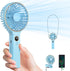 SWEETFULL Handheld Fan, Portable 5000mAh Rechargeable Battery Fan, 6 Speed Wind, Mini Travel Fan with LED Display
