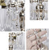 25pcs 55mm H&D HYALINE & DORA Crystal Replacement Clear Chandelier Icicle Prisms with Octagon Crystal Bead for Lamp