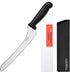 9 Inch Offset Serrated Bread Knife, High Carbon Stainless Steel Multi-Purpose Kitchen Knife for Homemade Bread, Cake,