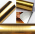 Metal Look Film Vinyl, Self Adhesive Gold Texture Waterproof Countertop Peel Stick for Kitchen Cabinet