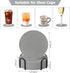 TWTLi Set 6,Coasters Decor(6 Coasters of for Drinks,Coffee Table Decor Coaster with Holder,Suitable for Kinds
