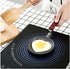 YIKANGHENG Mini Frying Pan, 4.8 Inch Heart Shape Iron Egg and Omelet Pan with Nonstick Coating for Kitchen (Heart)