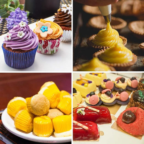 Yookat 100Pcs Pastry Bags, 12 Inch Disposable Icing Decorating Bags, Baking Supplies for Cupcakes and Cookies