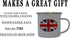 Rogue River Tactical UK United Kingdom Camp Mug, Enamel Camping Coffee Cup Gift with Union Jack