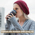 Camera Lens Coffee Mug with Slider Lid – Realistic DSLR Thermos Cup, Novelty Gift for Photographers and Coffee Lovers