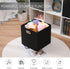 Collapsible Organization Basket, Fabric Foldable Box with Handles, 13x13 Cube Storage Bins Set of 4 for Shelves Bedroom