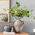 CHIAVE 8 Artificial Plants Simulation Flowers Faux Berries Lifelike Hawthorn Branches for vases- pcs -Light Green