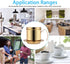 Vietnamese Coffee Filter Maker, Stainless Steel Drip Filter Cup for Home Office Cafe (Gold)