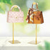 Handbag Display Stand - 2 Pack Stainless Steel Purse Hanging Hook Stands, Adjustable Height Table Ornament for Boutique