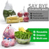 Mipruct 24 Pack Reusable Produce Bags, Mesh See-Through Grocery Bags, Washable, 3 Sizes for Fruits, Vegetables, Toys