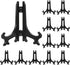 uxcell 4" Acrylic Plate Stands for Display, Black Easels for Card, Photo Frame, Desktop (12 Pcs)
