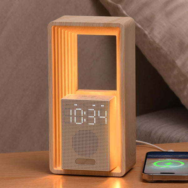 WILIT Digital Alarm Clock, Sunrise Alarm Clock with Nightlight, 9 Sleep Aid