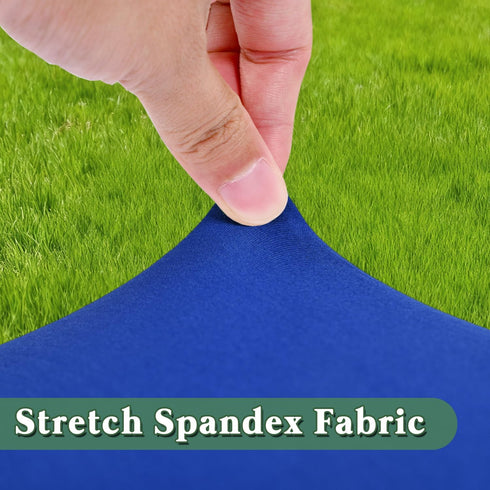 4 Pack 48 48 Inches Square Fitted Tablecloth for x Card Tables Waterproof Stretch Washable Folding Indoor and Outdoor