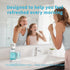 WannSenn Set, 25oz Automatic Mouthwash Dispenser for Bathroom Smart Electric Mouthwash Dispenser with Cup Holder