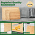 Small Bamboo Cutting Boards - Mini Cutting Board with Built-in Handle for Camping, Juice Groove for Fruits