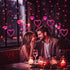 12 138 8 Valentines Day Decor, Pink Love Heart String Lights for Bedroom, Hearts LED Fairy Twinkle Lights with Remote