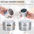 CHENGU 18 Pack 3 oz Magnetic Spice Jars for Refrigerator Magnetic Spice Containers Stainless Steel Seasoning Tins