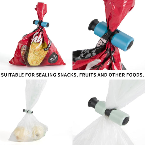 Hedameili (10pcs Squeeze and Lock Bread Bag Clips Bread Bag Clips Bread Clips Chip Clips Bag Clips Colored)