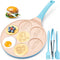 Dinosaur Egg Pan, 7-Cup Nonstick Omelette Skillet for Pancakes, Eggs, Crepes, Breakfast Pancake Maker