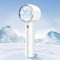 Handheld Portable Turbo Fan with Cold Compress, 2 in 1 High-Speed Mini Travel Fan, 4200mAh Rechargeable Battery