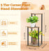 3 Oppro Tier Corner Plant Stand Indoor, Metal Wood Flower Pot Holder Shelf, Multiple Display Rack Square Table