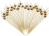 Minisland Gold Pearl Cocktail Picks, 4.7 Inch Bamboo Toothpicks for Appetizers, 100 Counts Decorative Skewer Sticks