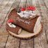 Flower Pro Large Log Slice Veiner Silicone Mold - Cake Decorating & Crafts, Makes 1/3 Circle Top for 8 Inch Cake