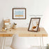 5x7 5x7 4x6, 3 Pack) Fun Memories Oak Picture Frame for Wall, Frame with Matted to Solid Wood Picture Frames for Wall
