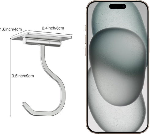 Counter, 1 Pack bussdis Banana Hook Under Cabinet Silver - Adhesive Banana Hanger Under Metal Banana Holder Stand