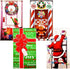 4 Pack Christmas Bathroom and Front Door Holiday Decorations and Covers for Festive Decor