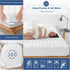 GRT Queen Mattress Protector, 100% Waterproof Quilted Fitted Mattress Pad, Noiseless Cotton Cover, Fits Up to 21" Deep,