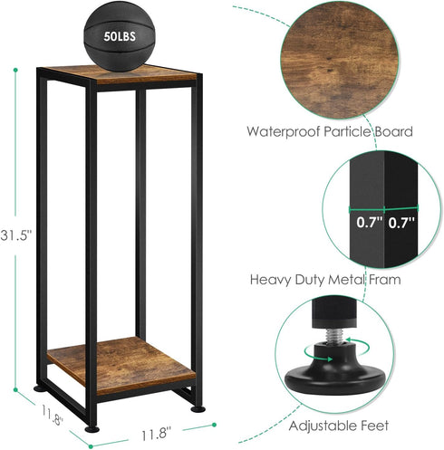 31.5'' Lilybud--lily Plant Stand Indoor, Tall Wood Plant Stands Heavy Duty Pedestal Stand for Indoor Outdoor, Modern
