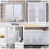 LUTE Frosted Glass Window Film, Static Cling Removable Heat Control Coverings for Bathroom, 17.5" x 78.7" (Pure)