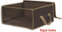 Simple Houseware 3 Pack Foldable Closet Organizer Clothing Storage Box with Clear Window, Brown