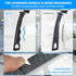 4TH Multi-Purpose Hard Bristle Cleaning Brush - Deep Reach Gap Tool for Household Use, 4 Pcs in Black