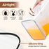 Set 2(9.5L/10Qt), Sets ComSaf Rice Container of Large Airtight Food Storage Containers with Lid and Rice Washer