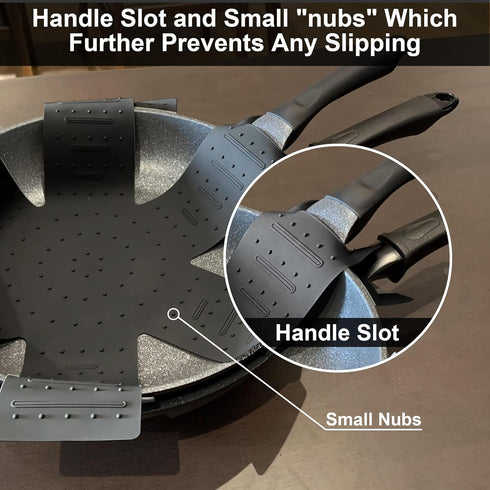 Pot and Pan Protectors for Stacking, 3 Pack Cookware Separators, Anti-Slip Foldable