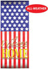 Beistle 2 Pack Plastic Welcome Home Door Covers - 6’ x 30” American Flag Decor for Patriotic Holidays