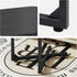 NEFROM Set 2, ET-X-BK2 C-Shaped End Tables, Sofa TV Trays of Small Couch Side Table for Living Room, Bedroom, Bedside