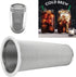 Fdit Cold Brew Coffee Filter with White Rubber, Stainless Steel Coffee Infuser Fine Mesh Tea and Fruit Infuser Iced Coffee Maker (8 * 15cm)