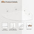 4 Pack 10 upsimples Acrylic Corner Floating Shelves, in Clear Hanging Shelves with Cable Management Design, Wall