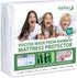 Waterproof Mattress Protector Twin Size, Skin Friendly and Breathable Bamboo Jersey Mattress Pad with 14" Deep Pocket