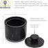 Fox Run Marble Salt Cellar, Black, 3 x 3 x 3 Inches